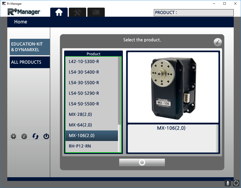 System Manager R10 ROBOTIS