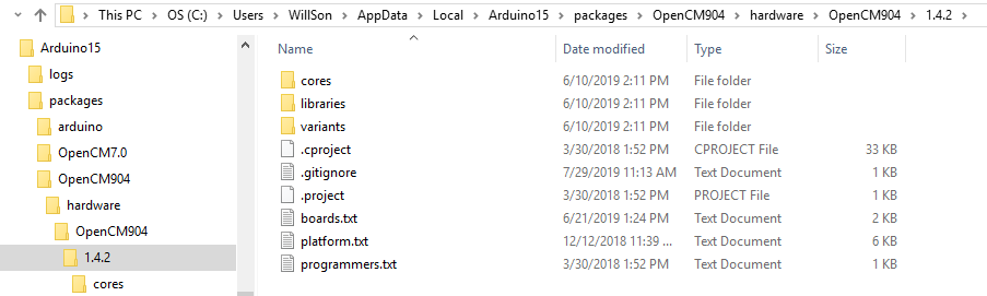 Arduino15 Folder ROBOTIS