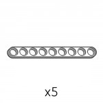 Plate (SPI-1b9(W)) 5pcs