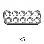 Plate (SPD-2b5(W)) 5pcs