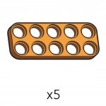 Plate (SPD-2b5(O)) 5pcs