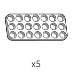 Plate (SPD-3b7(W)) 5pcs