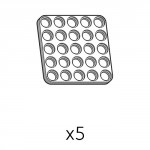 Plate (SPD-5b5(W)) 5pcs