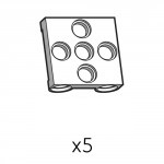 Adaptor-Cap (SPU-5(W)) 5pcs