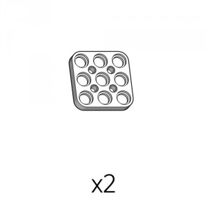 Plate (PD-3b3(w)) 2pcs