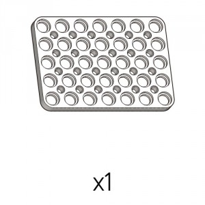 Plate (PD-5b7(w)) 1pcs